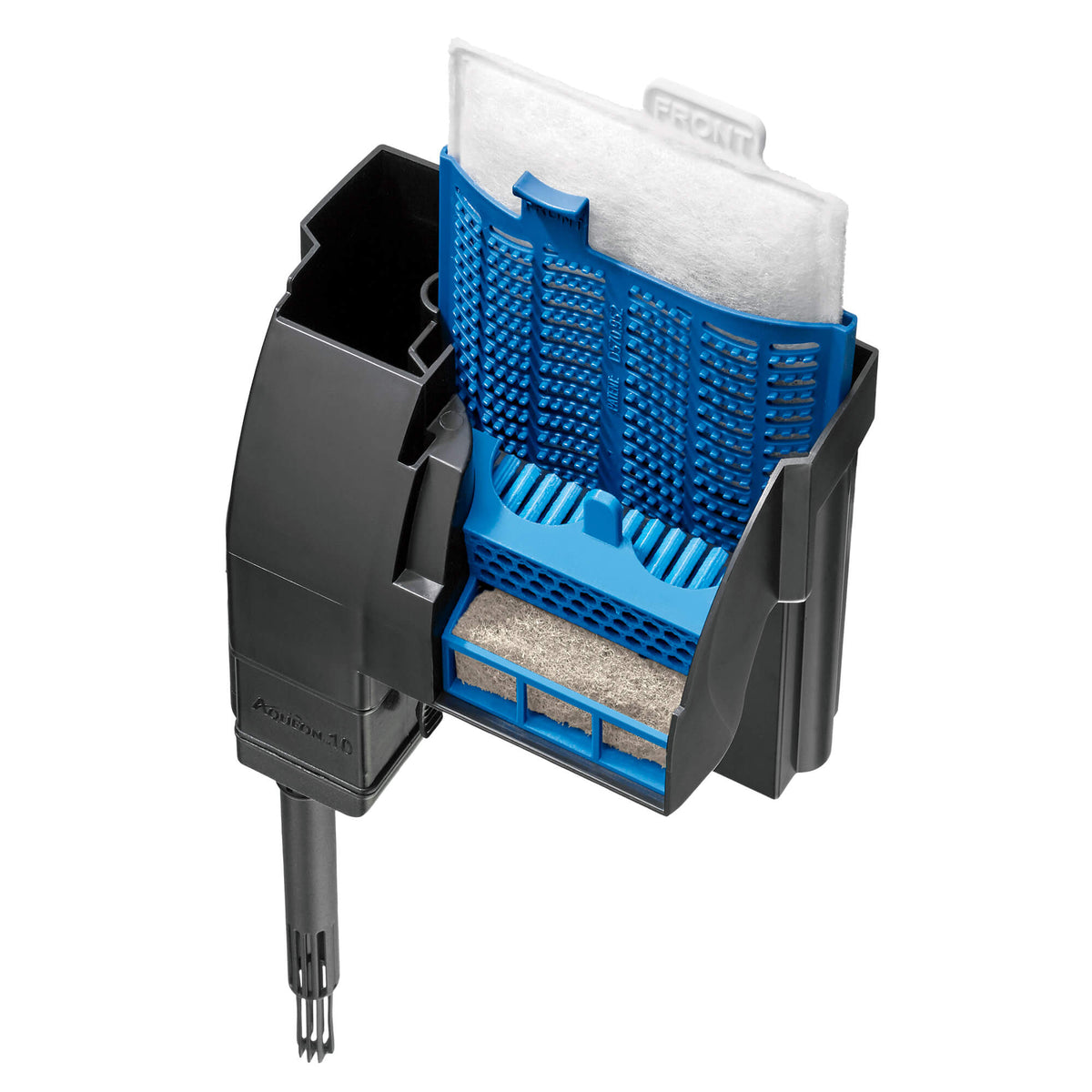 Quiet top flow filter